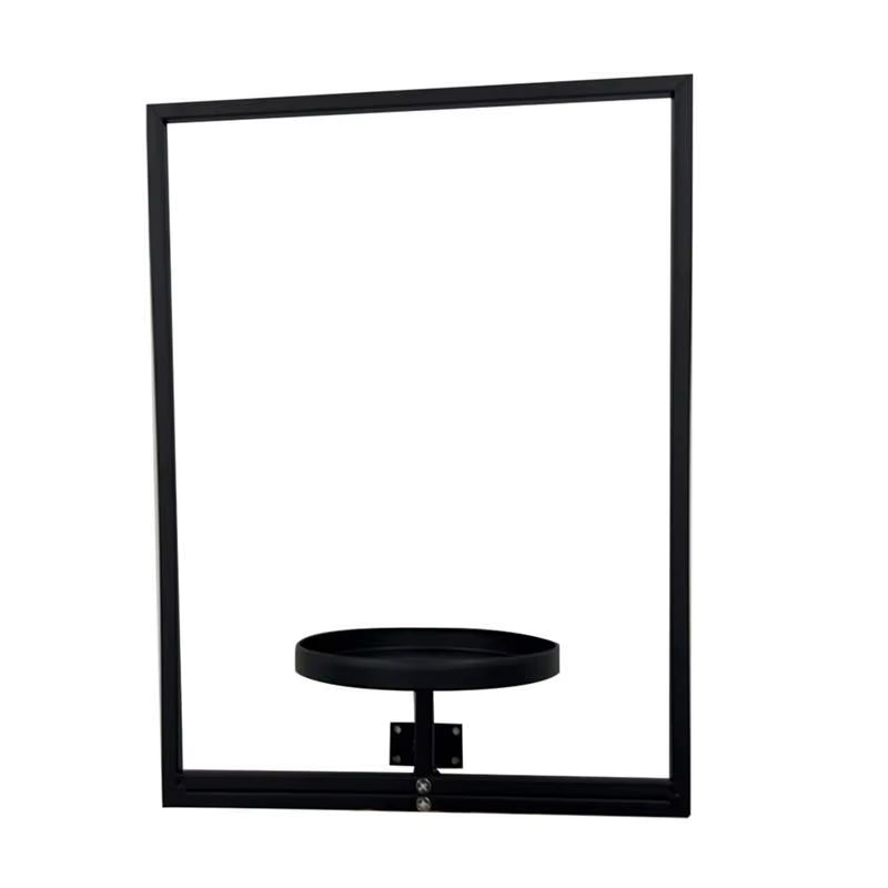 1Pcs Photo Frame Wall Planter Wall Mounted Succulent Planter Stylish Metal Window Plants Holder for Home Decor Display Stands