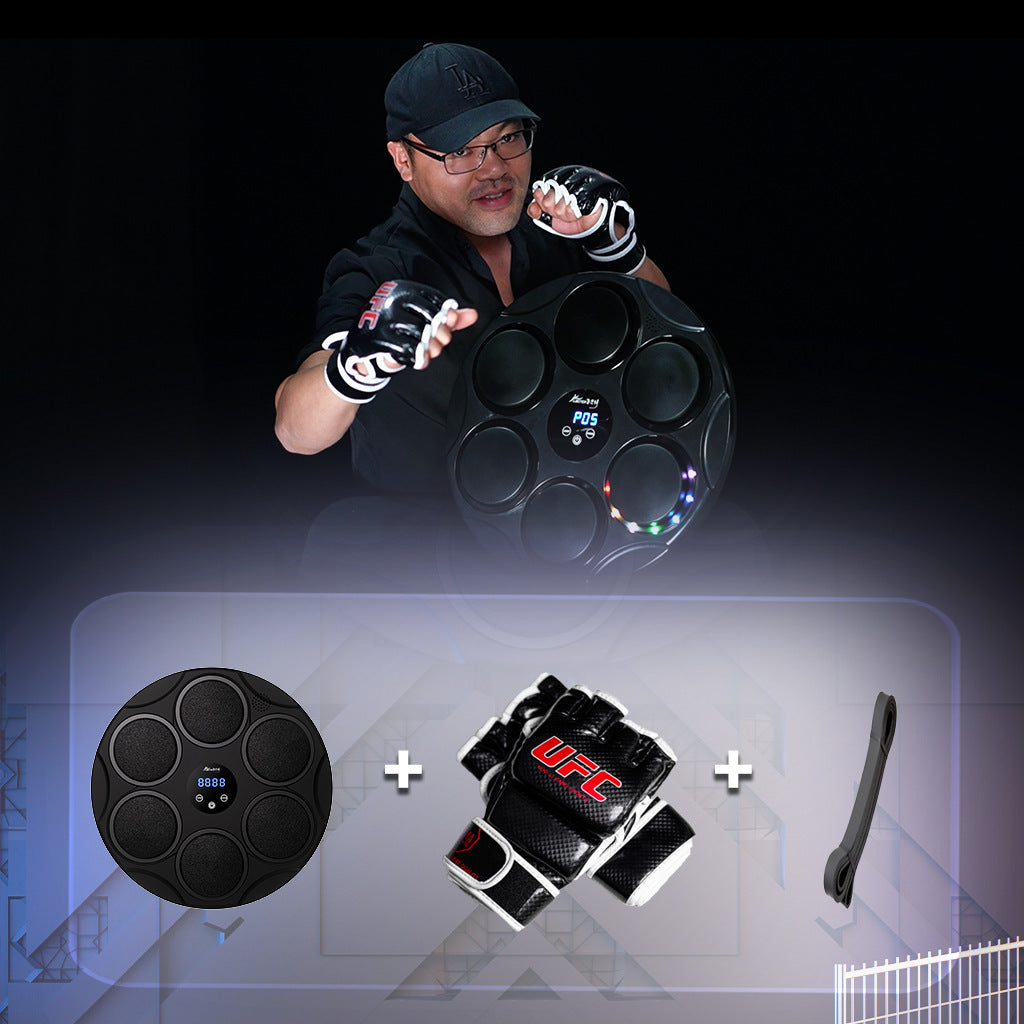 Smart Bluetooth Boxing Reflex Target – Home Fitness Reaction Trainer with LED Lights