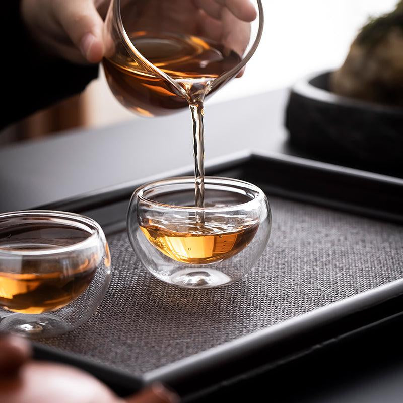 Double-Walled Glass Tea Cups