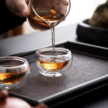 Double-Walled Glass Tea Cups