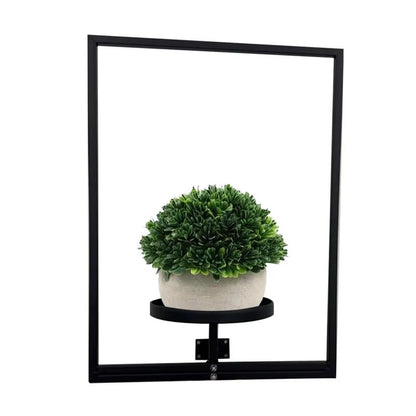 1Pcs Photo Frame Wall Planter Wall Mounted Succulent Planter Stylish Metal Window Plants Holder for Home Decor Display Stands