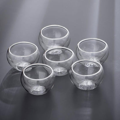 Double-Walled Glass Tea Cups
