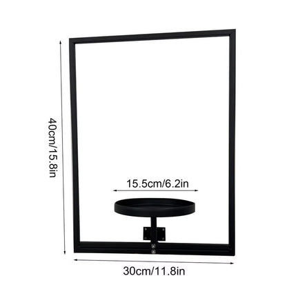 1Pcs Photo Frame Wall Planter Wall Mounted Succulent Planter Stylish Metal Window Plants Holder for Home Decor Display Stands